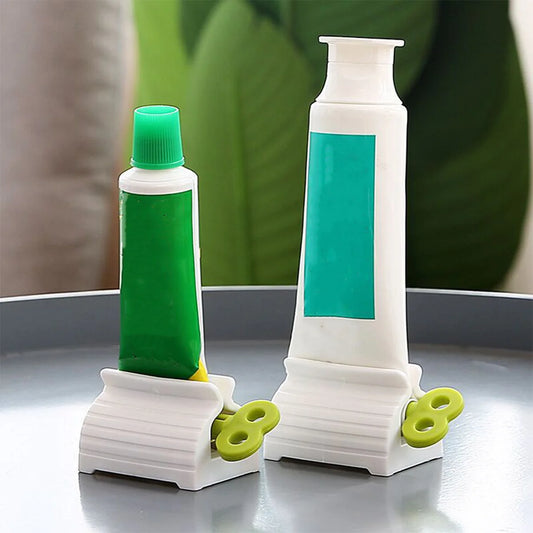 Toothpaste Tube Squeezer Gadget – Blue Red Green Roll-Up Tube Helper