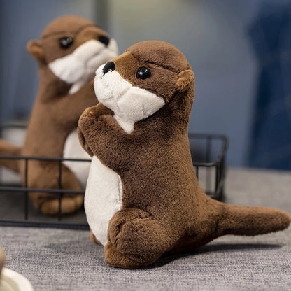 19cm Cute Brown Otter Plush Soft Toy
