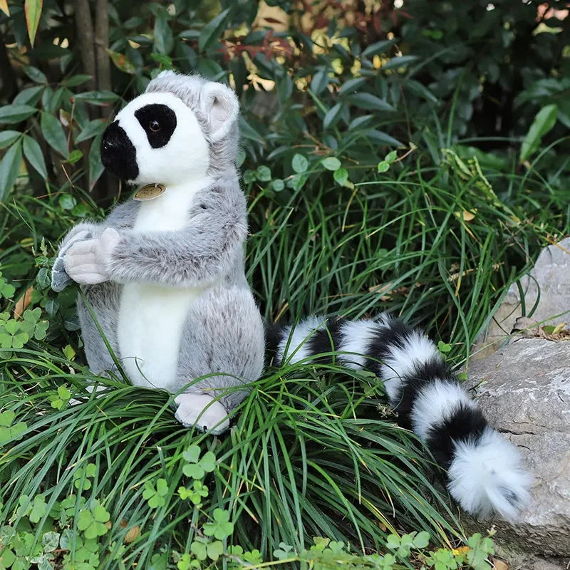 28cm Large Ring Tailed Lemur Plush Soft Toy – Short or Long Arms Hanging or Sitting