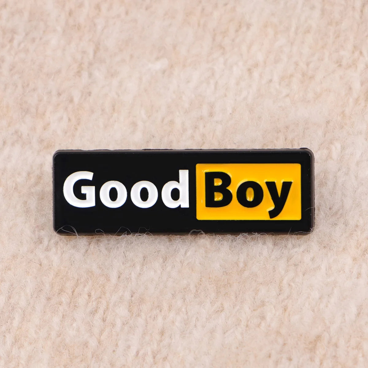 Good Boy Funny Enamel Brooch Lapel Pin Badge Novelty Gift