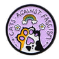 Cats Against Fascism Cat Paw Statement Enamel Brooch Lapel Pin Badge Feminism