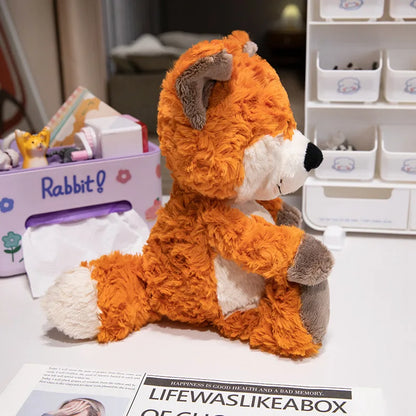 30cm Fluffy Fox Plush Soft Toy – Cute Cartoon Orange Fox Stuffed Animal