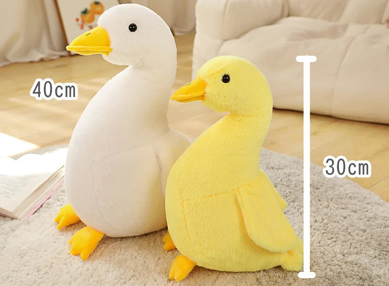 30/40cm Large Cute Duck Plush Toy in Yellow, White, Grey or Black - Stuffed Animal Soft Toy Gift