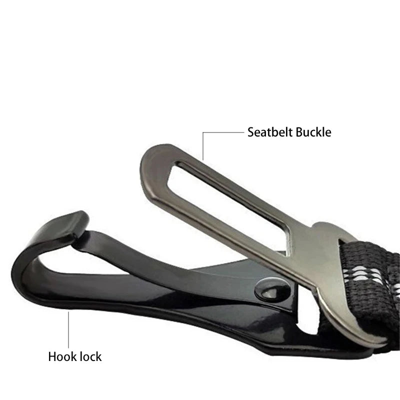 3-in-1 Adjustable Dog Car Seat Belt – Reflective Pet Travel Safety Lead for Small Medium & Large Dogs
