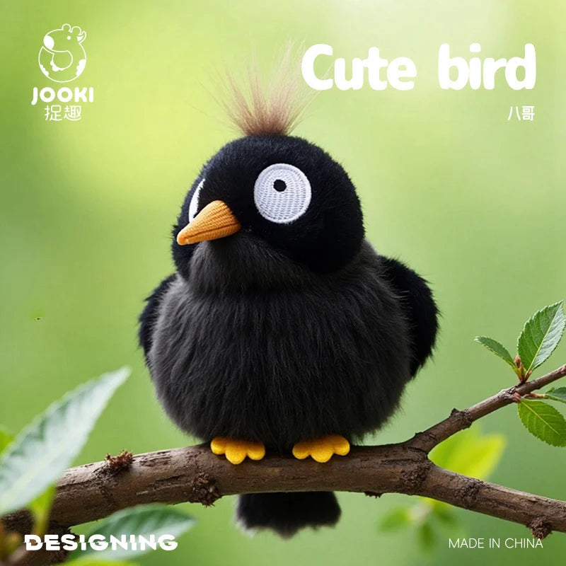 11cm Lifelike Mini Bird Plush Soft Toy – Kingfisher, Sparrow, Sunbird, Myna & More