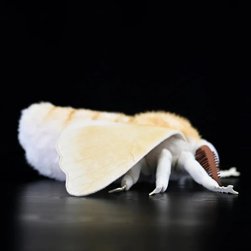 27cm Silkworm Moth Plush Soft Toy Cute Realistic Insect Bug Animal