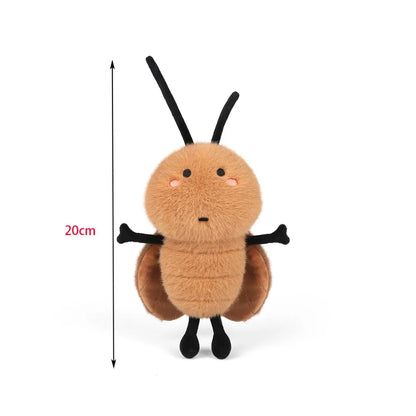 20cm Cartoon Cockroach Plush Soft Toy Bag Charm Keychain