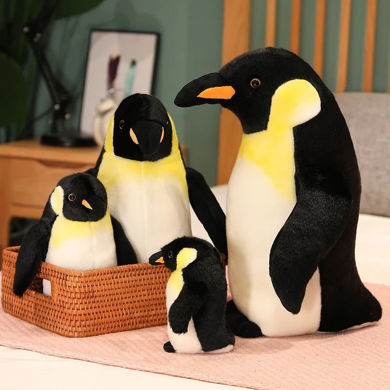 17-45cm Large Realistic Penguin Bird Plush Soft Toy