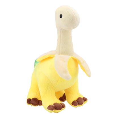 Cute Peeled Banana Brontosaurus 28cm Plush Toy – Soft Kawaii Dinosaur Stuffed Animal for Dino Lovers