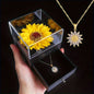 Elegant Sunflower Necklace Gift Set - Love, Loyalty, Friendship