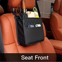 Multi-Functional Car Storage Bag Bin Unit PU Leather - Suitable For Most Vehicles