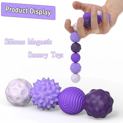 Magnetic Sensory Fidget Ball Toy – Calming Stress Relief Anxiety ADHD Autism Mental Health