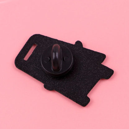 Approach with Caution Funny Sarcastic Enamel Brooch Lapel Pin Badge Novelty Gift