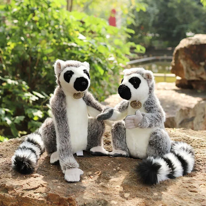 28cm Large Ring Tailed Lemur Plush Soft Toy – Short or Long Arms Hanging or Sitting