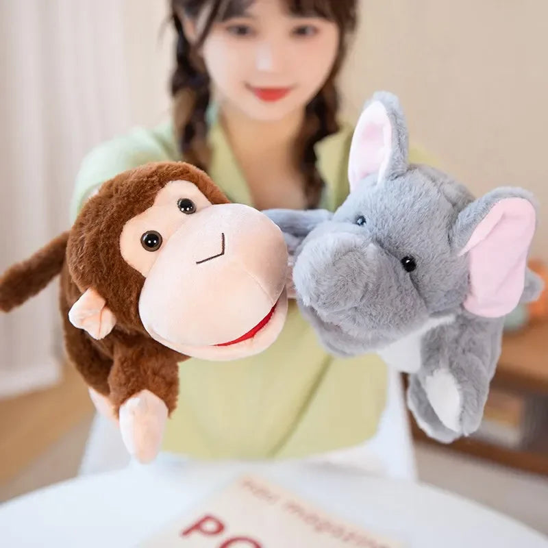 25cm Animal Hand Puppet – Horse, Pig, Lion, Monkey, Fox & More Soft Puppets