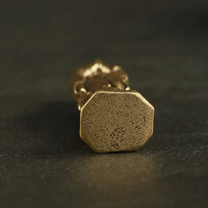 Mini Brass Copper Metal Blessed Holy Mother Mary Figurine – Desk Ornament Collectible