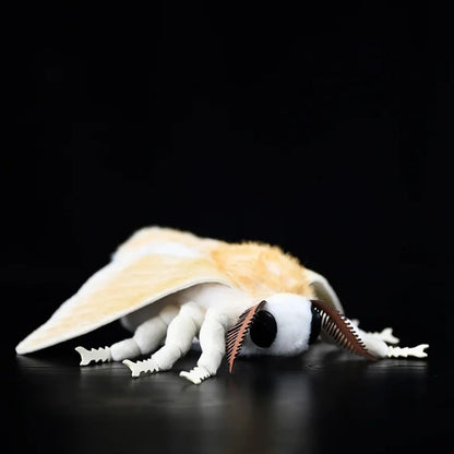 27cm Silkworm Moth Plush Soft Toy Cute Realistic Insect Bug Animal