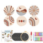 DIY Punch Needle Coaster Set Kit – Make 6 Coasters Multiple Design Choice Craft Embroidery