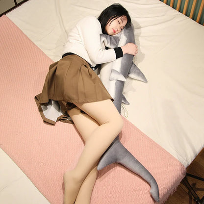 60/100/140cm Giant Shark Plush Soft Toy – Great White Shark Pillow