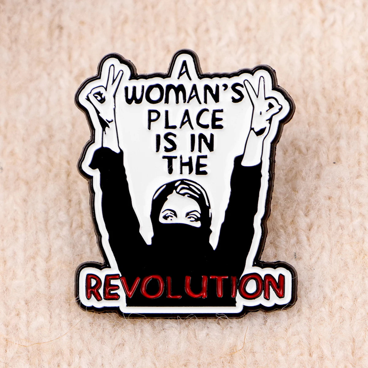Feminist Movement Revolution Women’s Rights Enamel Brooch Lapel Pin Badge Feminism Power Strength
