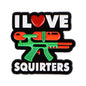I Love Squirters Funny Pun Enamel Pin Badge Water Gun Brooch Lapel Backpack Clothing Accessories