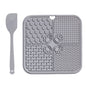 20cm Dog Lick Mat Large Square Dog Cat Pet Slow Feeder Feeding Lick Licking Mat Silicone Suction Cup
