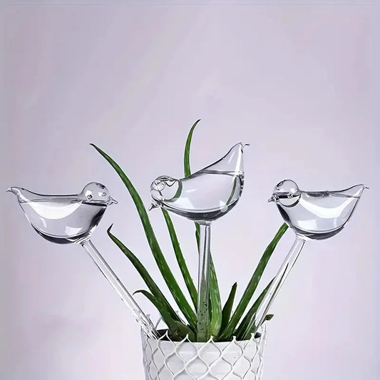 3pc Bird-Shaped Automatic Plant Watering Spike – Self-Watering Plastic Device for Indoor & Outdoor Pots
