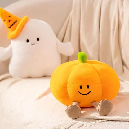 18-30cm Large Ghost Pumpkin Halloween Plush Soft Toy Smiling