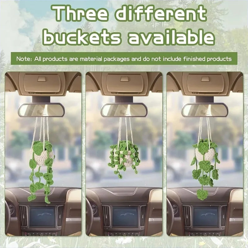 Crochet Hanging Plant Kit for Beginners – Includes Yarn, Tools & Video Tutorial
