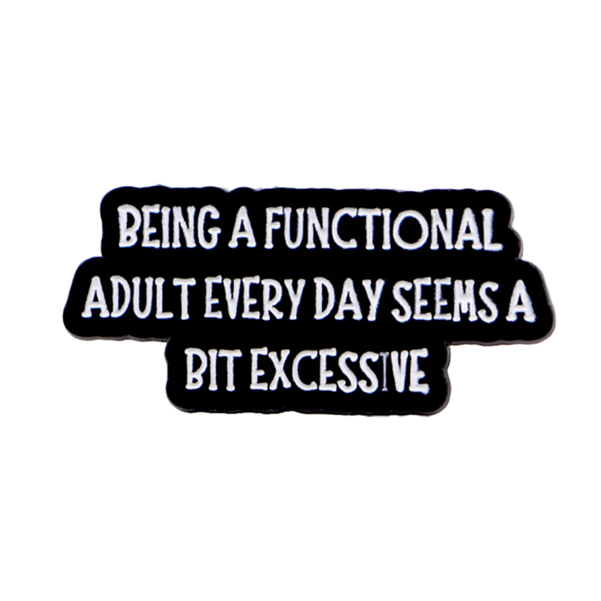 Funny Quotes Enamel Pin Badge Quote Brooch I Love Goth Girls Trauma Sarcastic Silly Humour