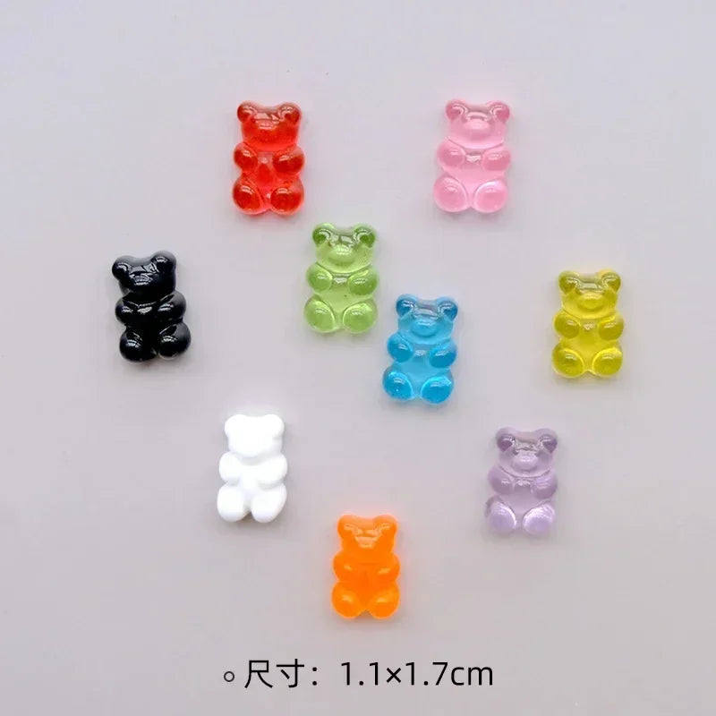 10pcs Cute Bear Fridge Magnet Set – Decorative Magnets for Whiteboards, Photos & Notes