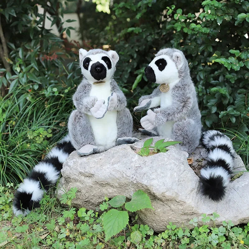28cm Large Ring Tailed Lemur Plush Soft Toy – Short or Long Arms Hanging or Sitting