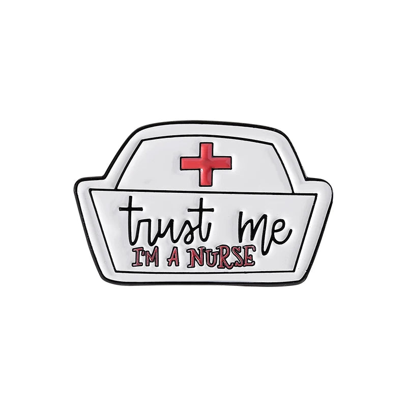 Funny Doctor Nurse Veterinarian Duck Dog Rat Enamel Brooch Lapel Pin Badge Novelty Gift