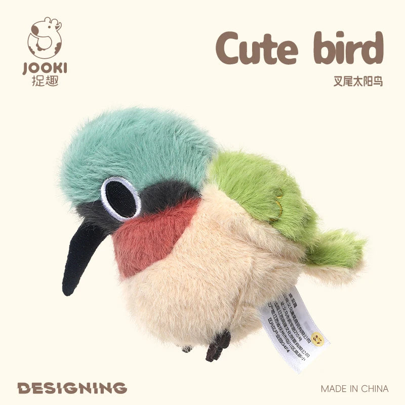 11cm Lifelike Mini Bird Plush Soft Toy – Kingfisher, Sparrow, Sunbird, Myna & More