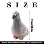 27cm Realistic Pigeon Plush – Soft Grey Bird Toy Lifelike Feathered Friend