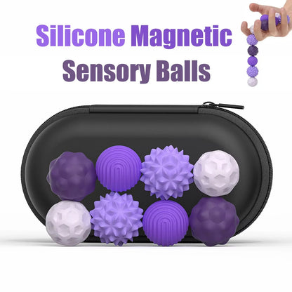 Magnetic Sensory Fidget Ball Toy – Calming Stress Relief Anxiety ADHD Autism Mental Health