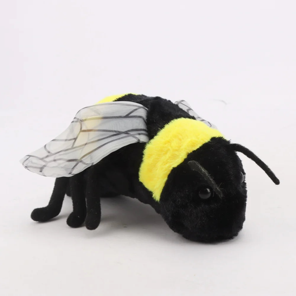 20-26cm Lifelike Bee Plush – Soft Honeybee Stuffed Soft Toy Insect Bug