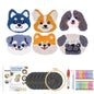 DIY Punch Needle Coaster Kit – Make 6 Dog Animal Coasters Craft Embroidery Set