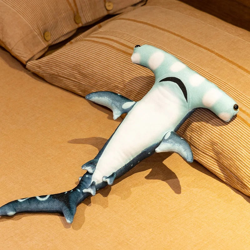 55/90cm Large Giant Hammerhead Shark Plush Soft Toy Marine Sea Life Creature