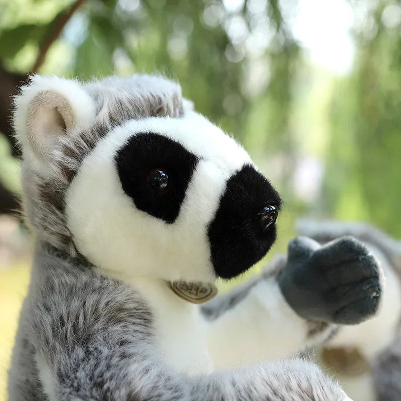 28cm Large Ring Tailed Lemur Plush Soft Toy – Short or Long Arms Hanging or Sitting