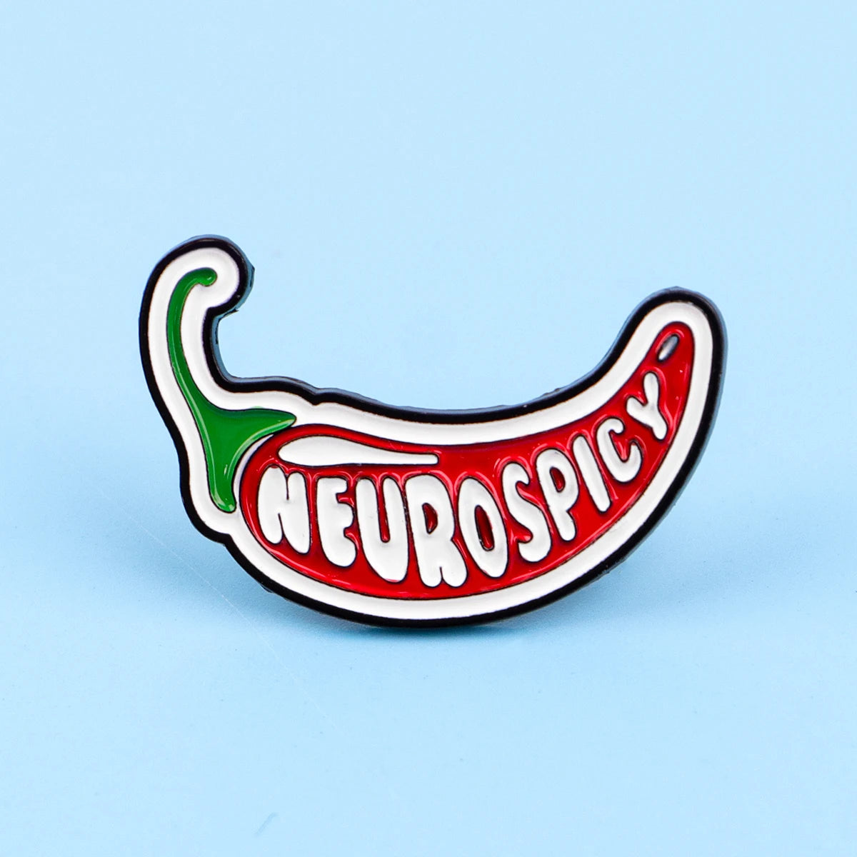 Neurospicy Funny Enamel Brooch Lapel Pin Badge Autism ADHD Neurodivergent
