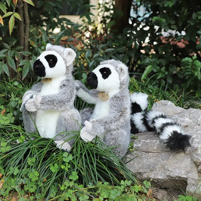28cm Large Ring Tailed Lemur Plush Soft Toy – Short or Long Arms Hanging or Sitting