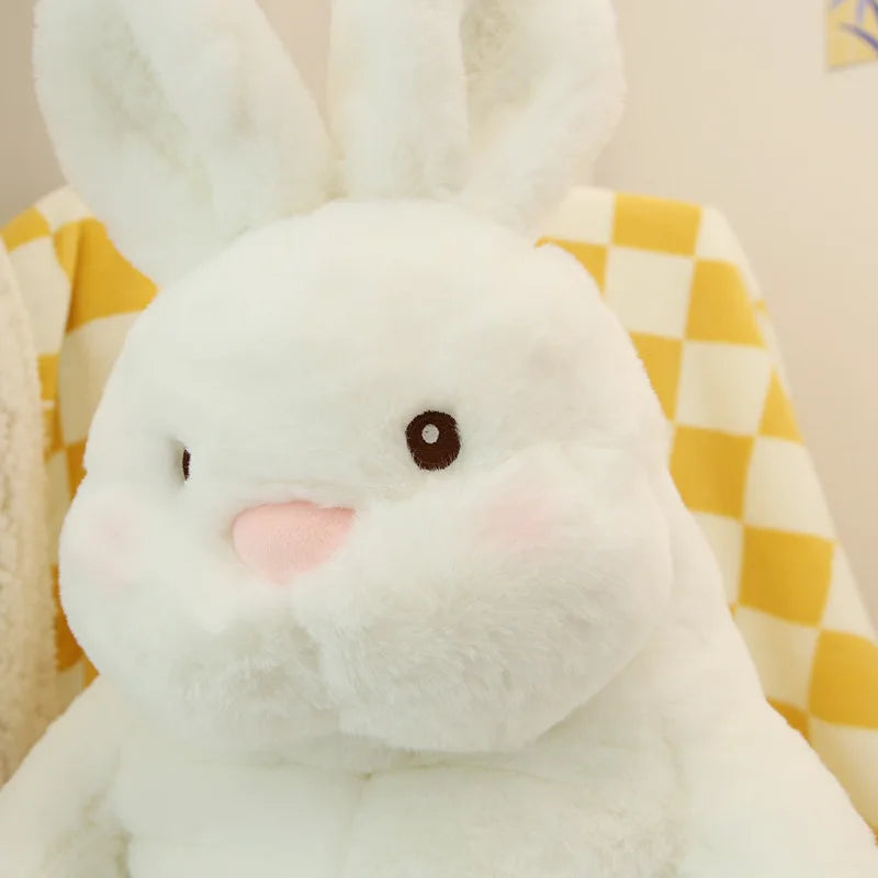 Giant Lazy Bunny Plush Toy – Soft White Rabbit Stuffed Animal in 35–80 cm Sizes