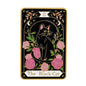 The Black Cat Tarot Card Style Enamel Pin Badge Brooch