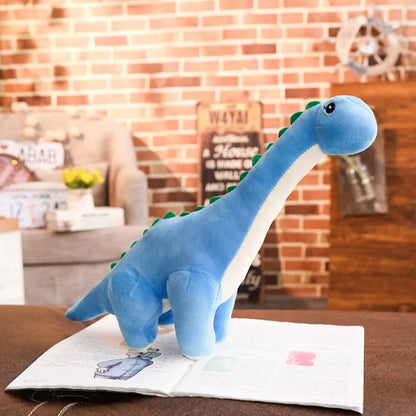 50cm or 80cm Long-Neck Dinosaur Plush Soft Toy – Pink, Green, Blue Brachiosaurus