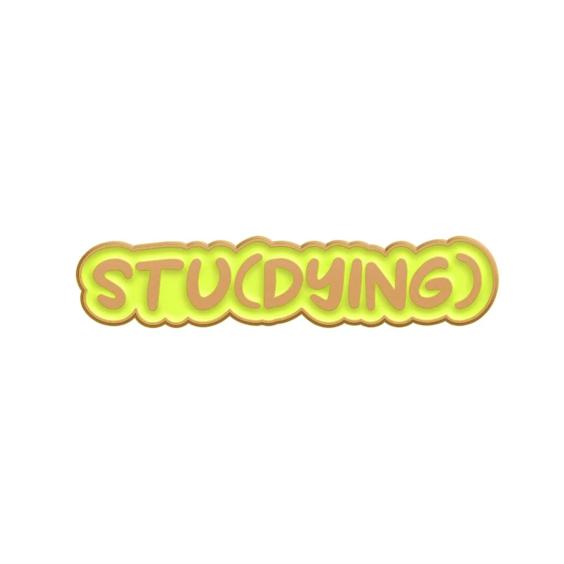 Funny Sarcastic Quotes Text Enamel Pin Badges Limited Edition Don’t Quit Dramatic Send Noods