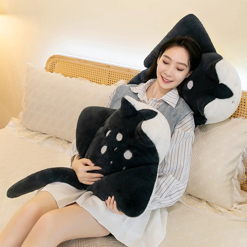 Cute 75cm/90cm Manta Ray Fish Cat Plush Toy – Soft Toy Stuffed Animal Cushion Pillow Kawaii