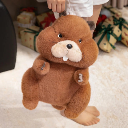 22-35cm Marmot Plush Soft Toy – Chubby Groundhog Plushie