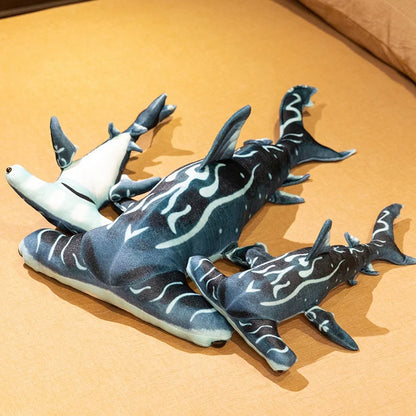 55/90cm Large Giant Hammerhead Shark Plush Soft Toy Marine Sea Life Creature