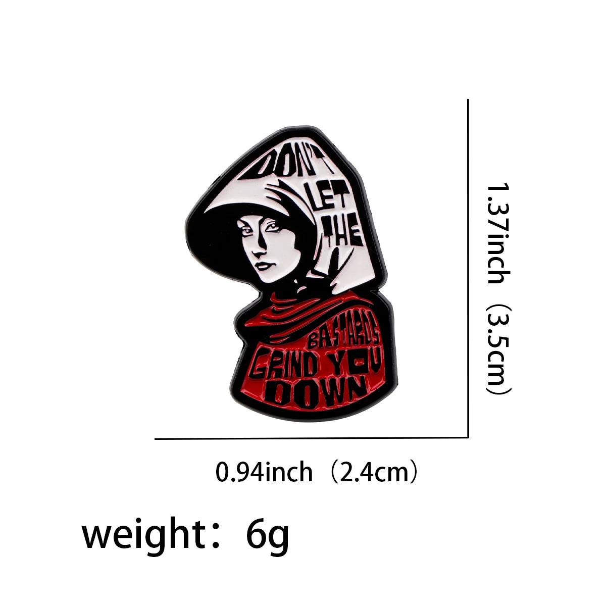 Women's Rights Feminism Feminist Enamel Pin Badge Handmaid Brooch Lapel Backpack Accessories